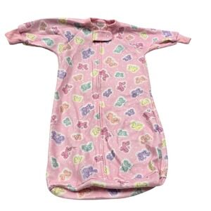Carters VTG Y2K Emu Namae Pink Butterfly Sleep Sack Swaddle Bag Baby Infant 0-9